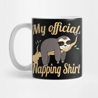 Sloth Napping Shirt Sleeping Gift Mug